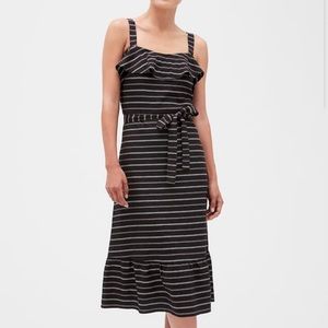 Banana Republic Stripe Strappy Flounce Sundress